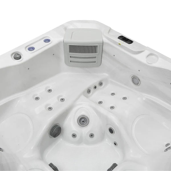 Empava Luxury Freestanding 5-Person Square Outdoor Hot Tub