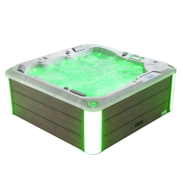 Empava Luxury Freestanding 5-Person Square Outdoor Hot Tub