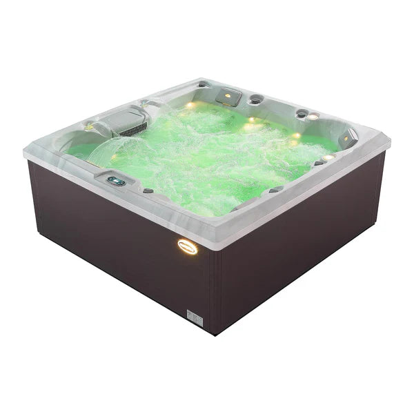 Empava Luxury Freestanding 6-Person Square Outdoor Hot Tub