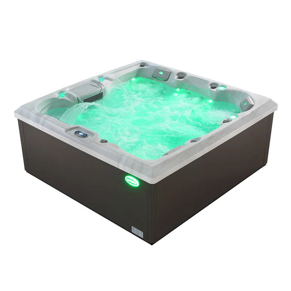 Empava Luxury Freestanding 6-Person Square Outdoor Hot Tub
