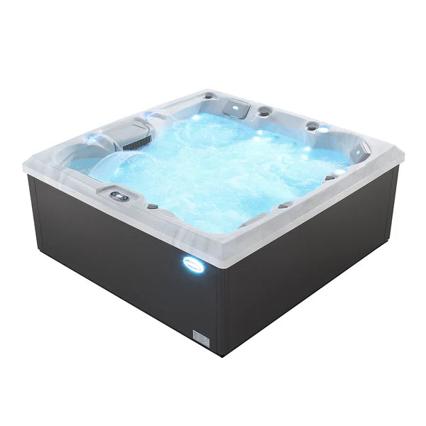 Empava Luxury Freestanding 6-Person Square Outdoor Hot Tub