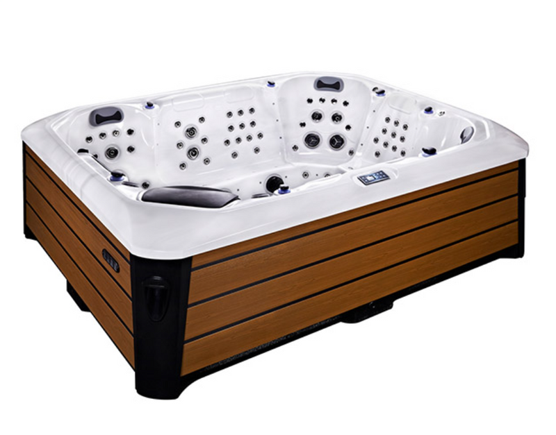 8-Person Luxury Hot Tub – Whirlpool Spa with Balboa System, Energy-Efficient Design, Saltwater System