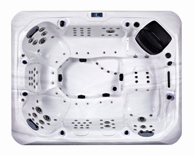 8-Person Luxury Hot Tub – Whirlpool Spa with Balboa System, Energy-Efficient Design, Saltwater System