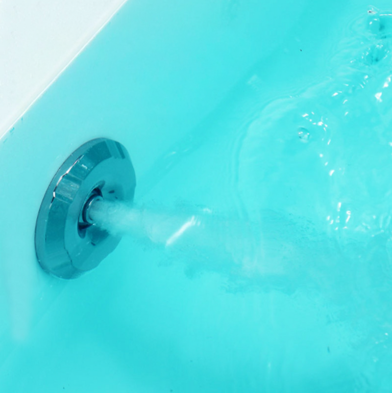 1.9m Twin Bathtub – Modern Minimalist Black/White Rectangular Whirlpool Spa for Villas