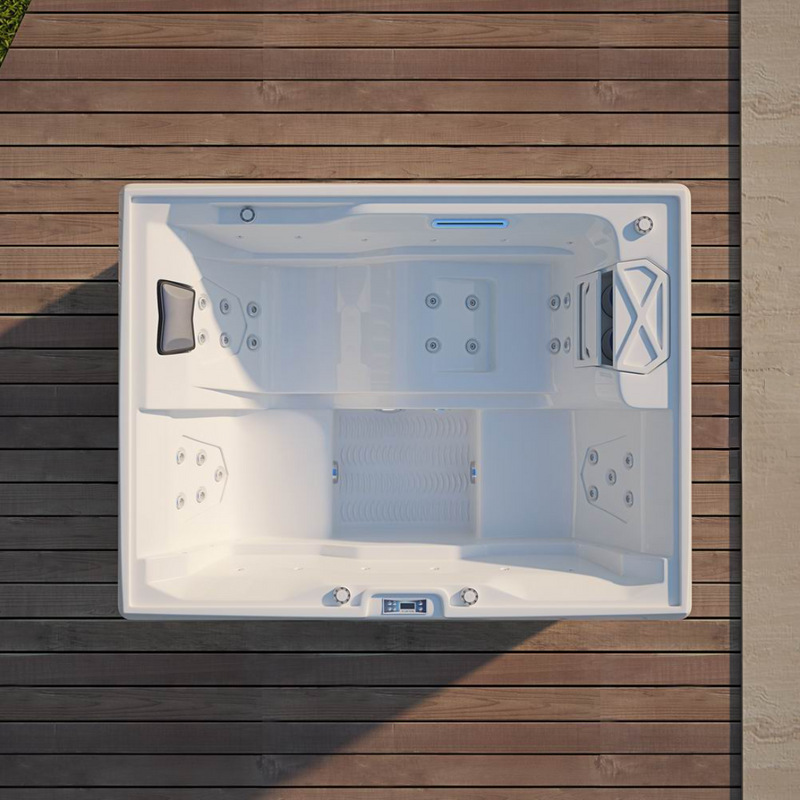 3-Person Outdoor Spa Hot Tub – Luxury Acrylic Whirlpool Jacuzzi with Massage Jets