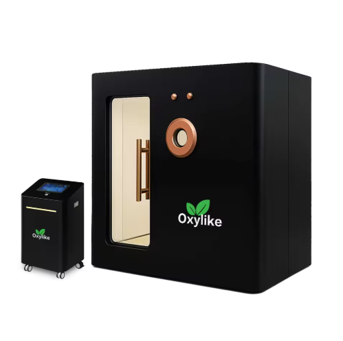 1.5 ATA Matte Black Luxury Hyperbaric Oxygen Chamber for Hotel Wellness