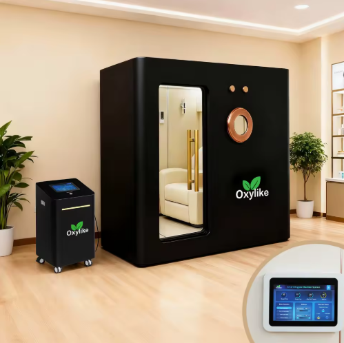 1.5 ATA Matte Black Luxury Hyperbaric Oxygen Chamber for Hotel Wellness