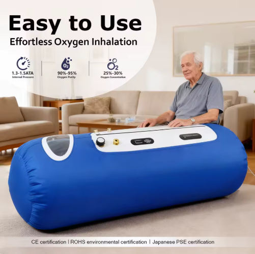 Premium Portable Mild Hyperbaric Oxygen Chamber with Integrated Air Cooler
