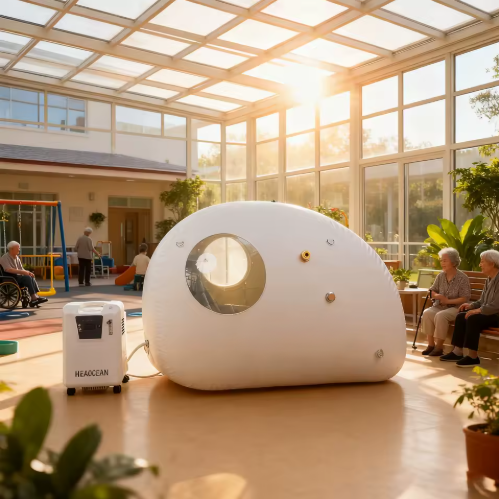 Inflatable Hyperbaric Oxygen Chamber for Mitochondrial Support and Cellular Energy Enhancement